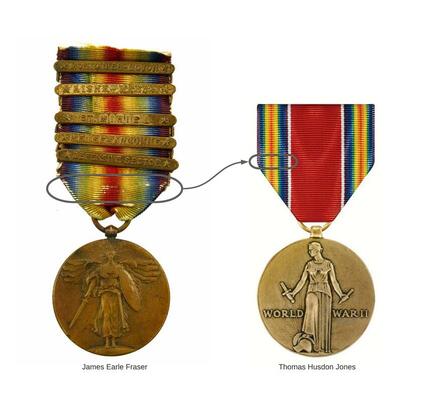 Vanguard Full Size Medal WWII Victory